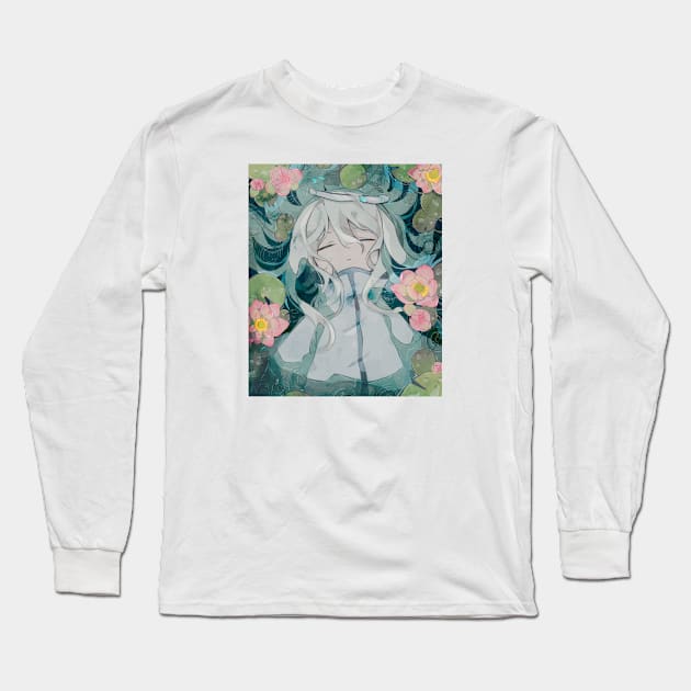 Lotus and Angel Long Sleeve T-Shirt by soresaki